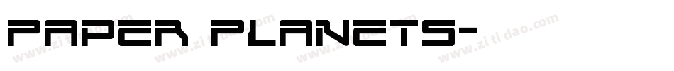 Paper Planets字体转换